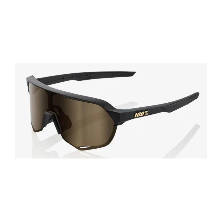 Glasses 100% S2 Soft Matte Black - Soft Gold Lens 100%