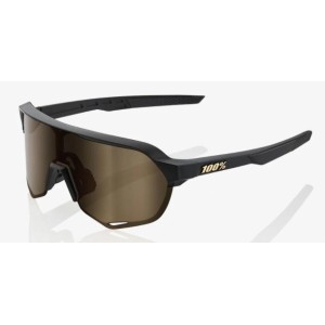 Glasses 100% S2 Soft Matte Black - Soft Gold Lens 100%