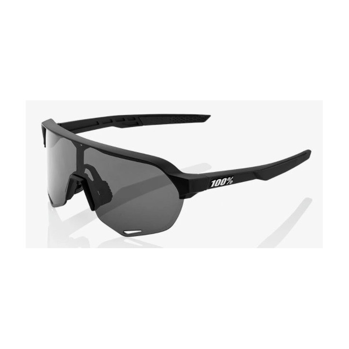 Glasses 100% S2 Soft Tact Black - Smoke Lens 100%