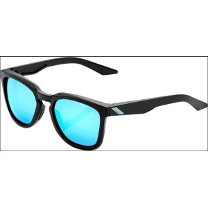 Glasses 100% HUDSON Matte Black - HiPER Blue Mirror Lens 100%