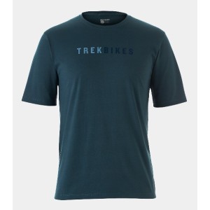 T-shirt Tecnica Trek for Mountain Bike Bontrager Evoke - Battleship Blue Trek Bikes