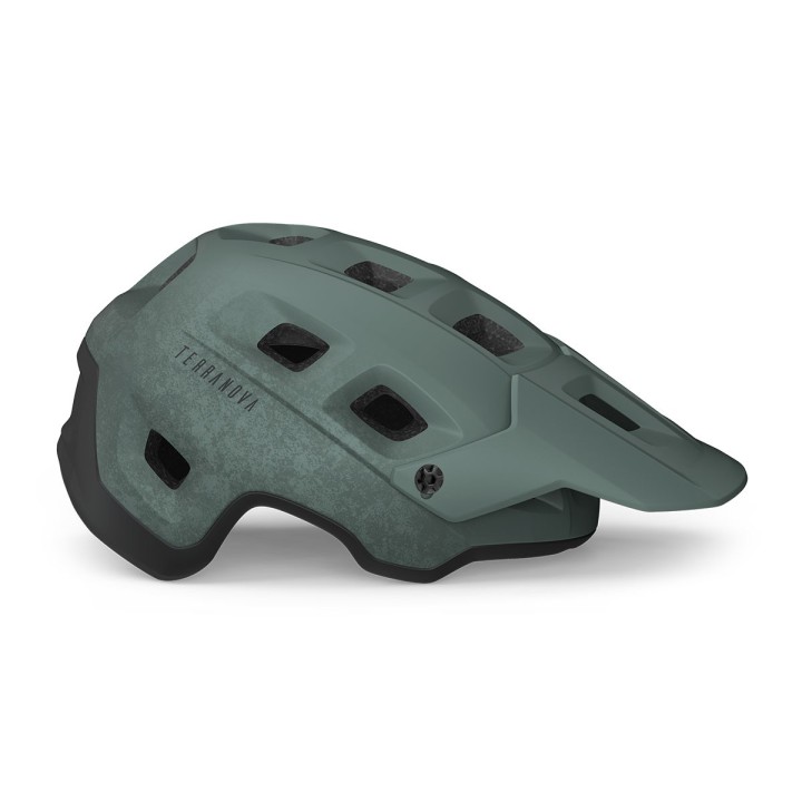 Casco Met Terranova - Green Salvia/Nero Opaco Met