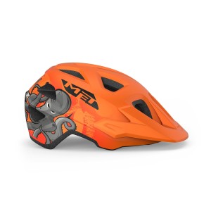 Casco Met Eldar Bimbo/a - Orange Polypo Met