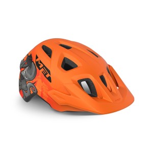 Casco Met Eldar Bimbo/a - Orange Polypo Met