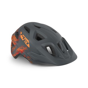 Casco Met Eldar Bimbo - Grey/Arancione Met