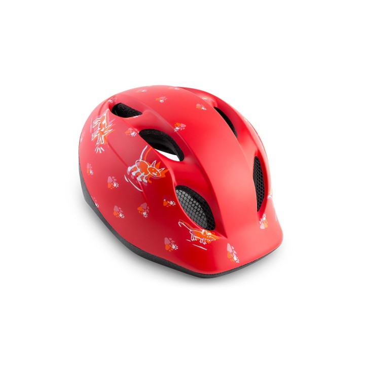 Casco Met Super Buddy Baby - Red Animals Met