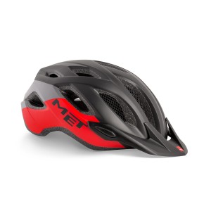 Casco Met Crossover - Black/Red Met