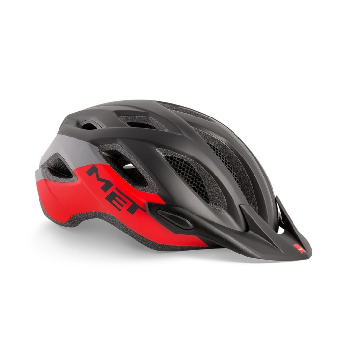 Casco Met Crossover - Black/Red Met