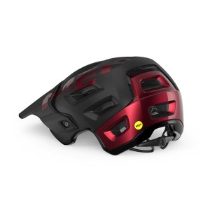 Casco Met Roam MIPS® - Nero/Rosso Metallizzato Met