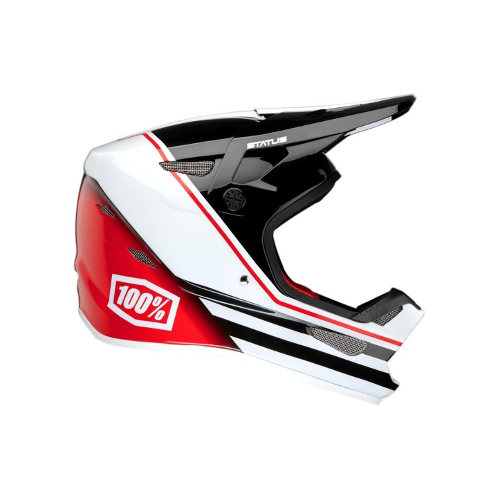 Casco 100% Patrima Status - White/Black/Red 100%