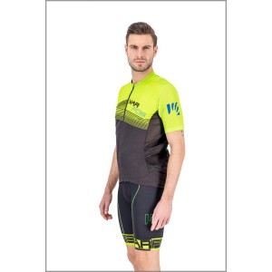 T-shirt Karpos Green Fire Jersey - Green Fluo/Black Karpos