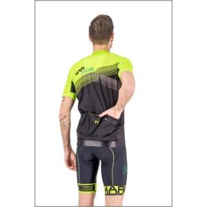 T-shirt Karpos Green Fire Jersey - Green Fluo/Black Karpos