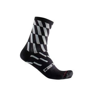 Socks Castelli Woman Pendulum 12 - Skylight/Black Ivory Castelli