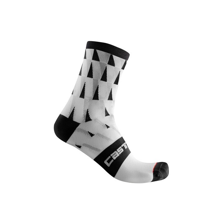 Socks Castelli Woman Pendio 12 - White/Black-Gray Castelli