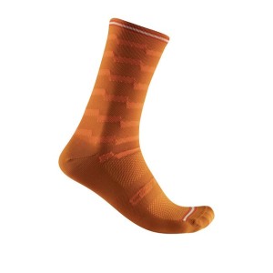 Socks Castelli Unlimited 18 - Orange Rust Castelli