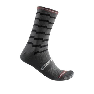 Socks Castelli Unlimited 18 - Dark Gray/Black Castelli