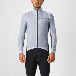 Mantellina Castelli Stretch Jacket - Silver Gray/Dark Gray Castelli