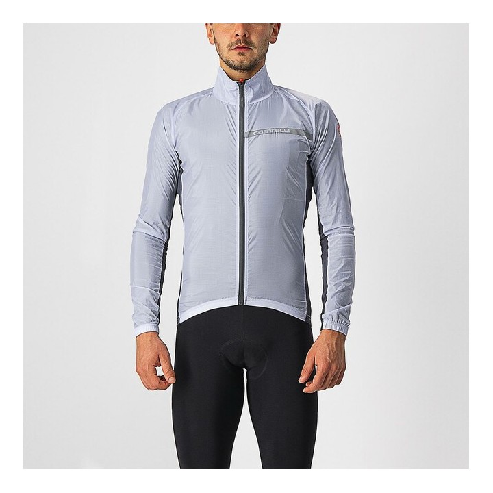 Mantellina Castelli Stretch Jacket - Silver Gray/Dark Gray Castelli