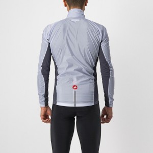 Mantellina Castelli Stretch Jacket - Silver Gray/Dark Gray Castelli