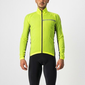 Mantellina Castelli Stretch Jacket - Yellow Fluo/Dark Gray Castelli