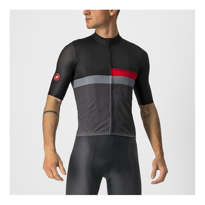 Knife Castelli Jersey Block - Light Black-Red/Dark Gray Castelli