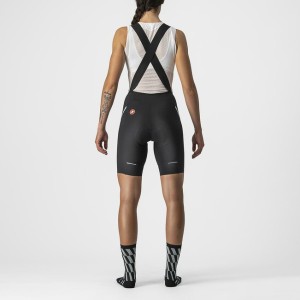 Women's Shorts Castelli Velocissima 3 Bibshort - Black/Skylight Castelli