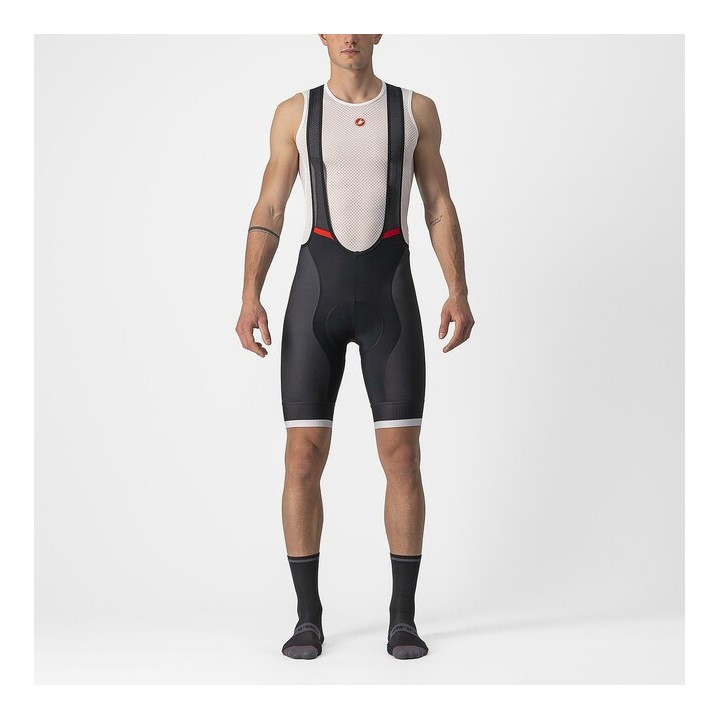 Salopette Pantaloncino Castelli Bibshort Kit Competition - Black/Silver Gray Castelli