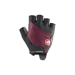 Gloves Castelli Woman Red Race 2 - Black/Bordeaux Castelli