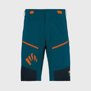 Shorts Karpos Rapid Baggy - Blue Petrol/Orange Karpos