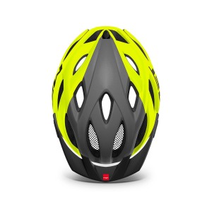 Casco Met Crossover - Yellow Fluo/Grigio Opaco Met