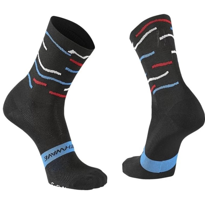 Socks Northwave Waves Black/Blue/Red Northwave