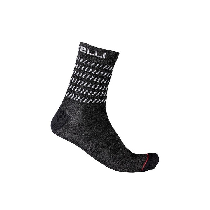 Socks Castelli Go 15 - Dark Gray/White Castelli