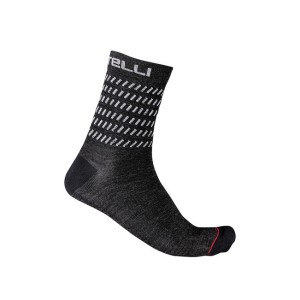 Socks Castelli Go 15 - Dark Gray/White Castelli