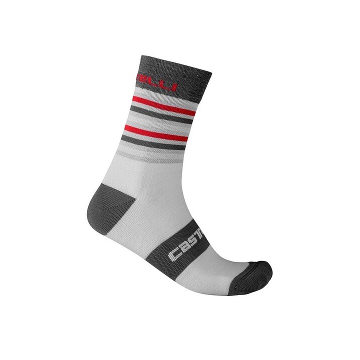 Socks Castelli Gregge 15 - Silver Gray/Dark Gray Castelli