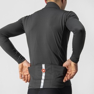 Knife Castelli Lunghe Pro Thermal Mid Ls sleeves - Dark Gray Castelli