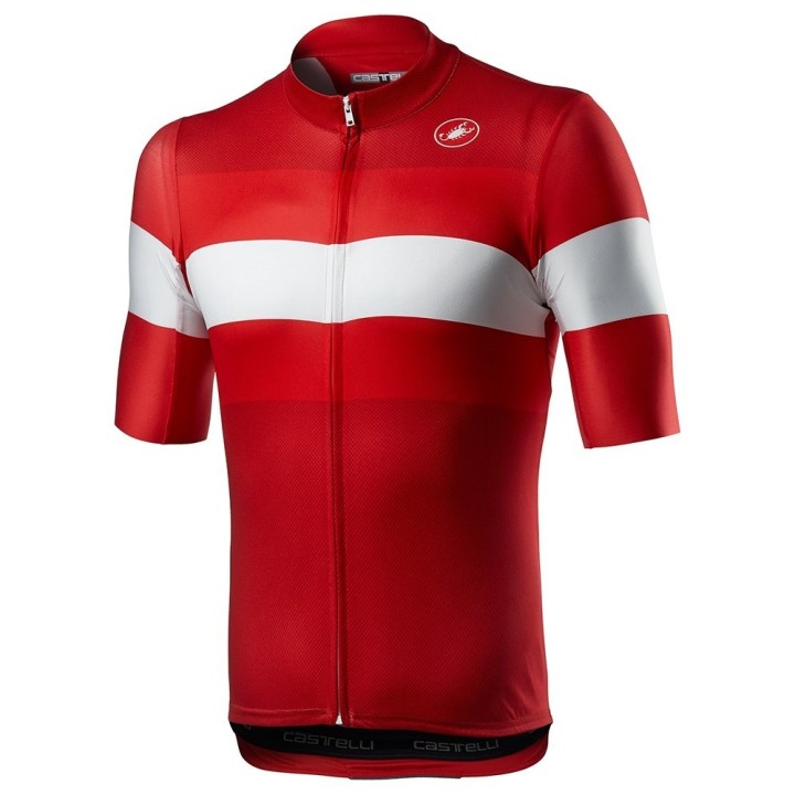 Knife Castelli LaMitica Jersey - Red/White Castelli