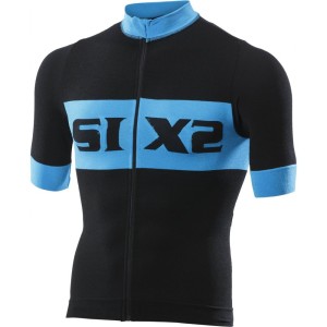 Sixs Short Sleeves Corte Luxury - Black/Sky Blue Sixs