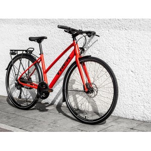 Trek FX 2 Disc Equipped Stagger Bike - Satin Viper Red 2023 Trek Bikes