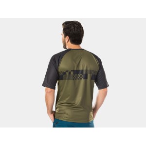 T-shirt from MTB Bontrager Rhythm Tech Tee - Olive Green Bontrager