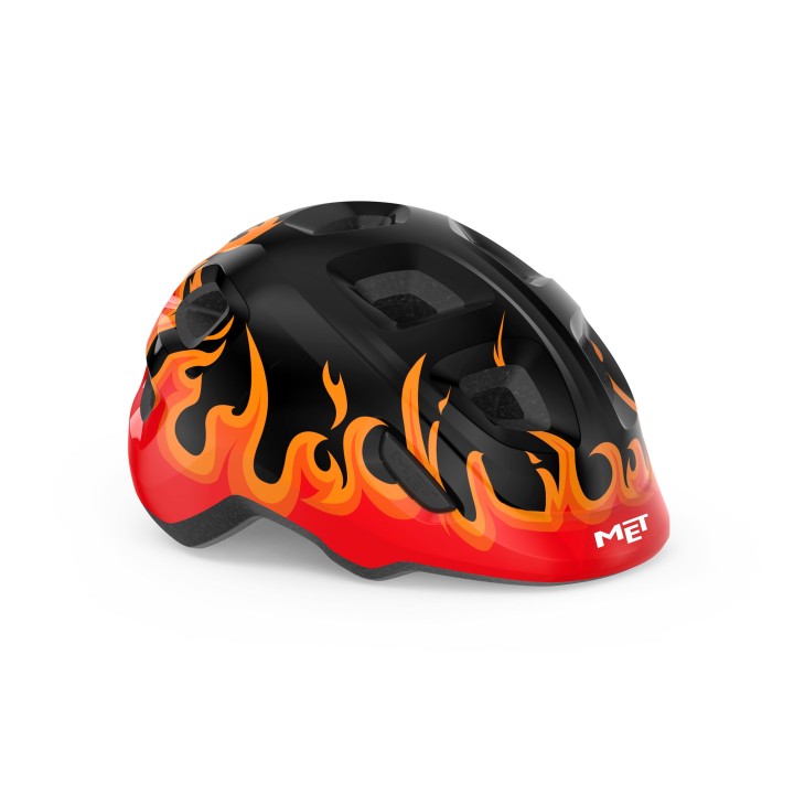 Casco Met Hooray Bimbo - Black Flames Met