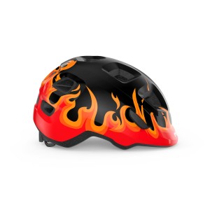 Casco Met Hooray Bimbo - Black Flames Met