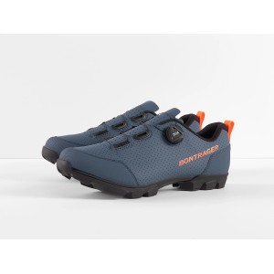 Shoes Mtb Bontrager Evoke - Battleship Blue/Radioactive Orange Bontrager