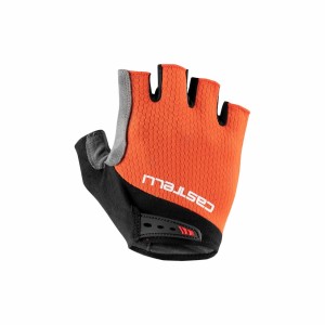 Gloves Castelli Entrance V Glove - Orange/Black Castelli