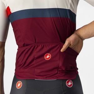 Knife Castelli Jersey Block - Ivory Red/Blue/Bordeaux Castelli