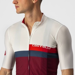 Knife Castelli Jersey Block - Ivory Red/Blue/Bordeaux Castelli