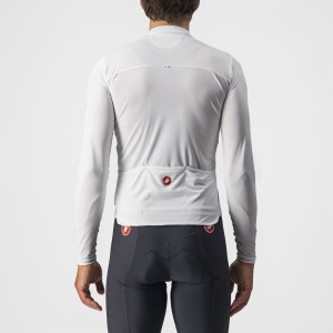 M/L sweater Castelli Prologue 7 Ls Jersey - Ivory/Light Black/Red Castelli