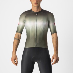 Knife Castelli Aero Race 6.0 Jersey - Military Green/Light Black Castelli