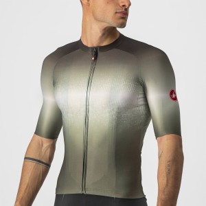 Knife Castelli Aero Race 6.0 Jersey - Military Green/Light Black Castelli