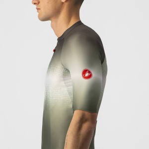 Knife Castelli Aero Race 6.0 Jersey - Military Green/Light Black Castelli