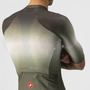 Knife Castelli Aero Race 6.0 Jersey - Military Green/Light Black Castelli